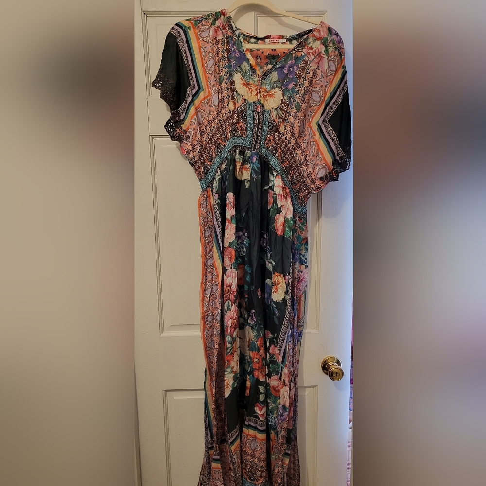 Johnny Was Silk Dress, L